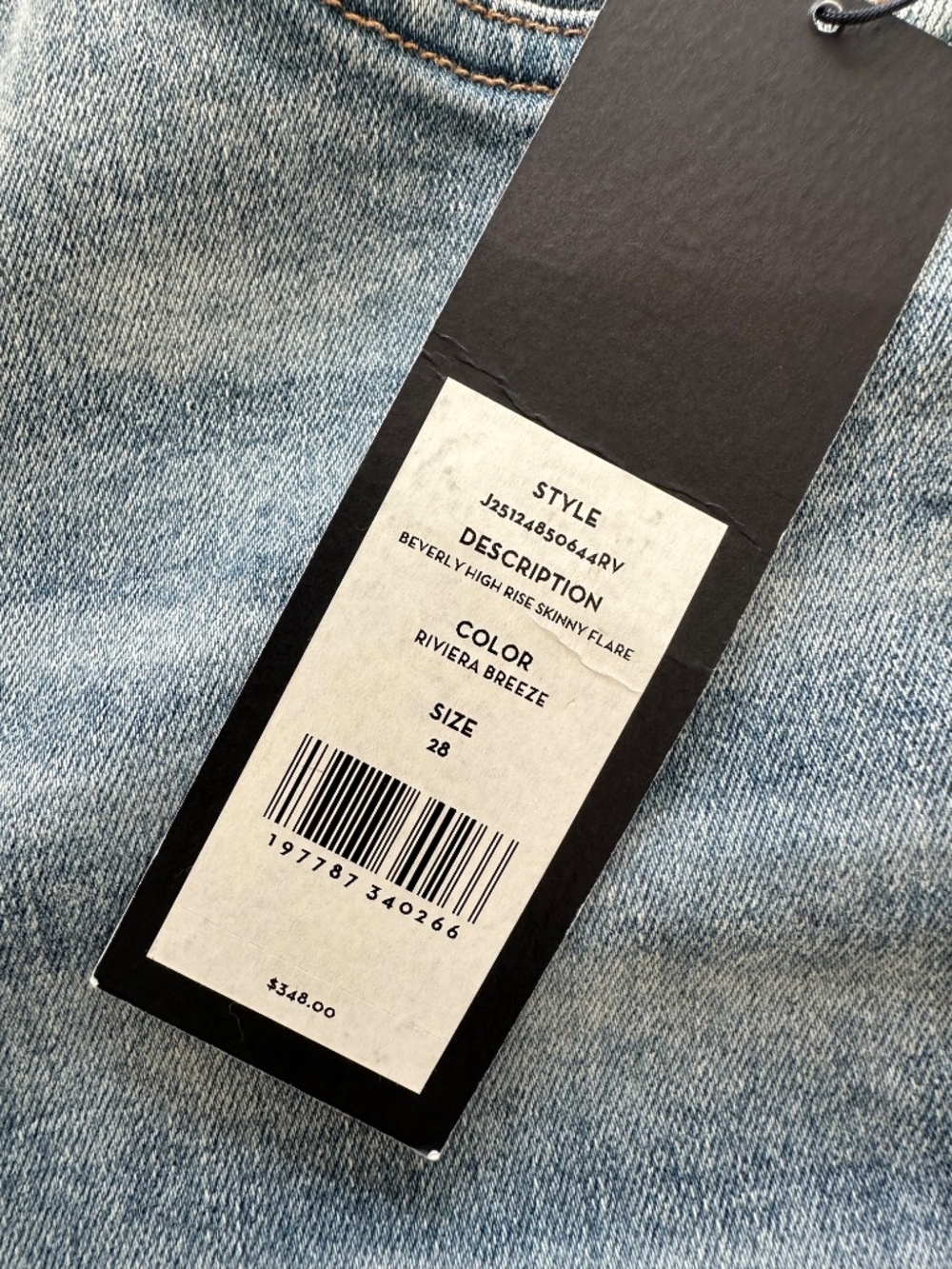 Veronica Beard Beverly High Rise Skinny Flare Riviera Breeze Size 28 With Tags - Picture 4 of 10